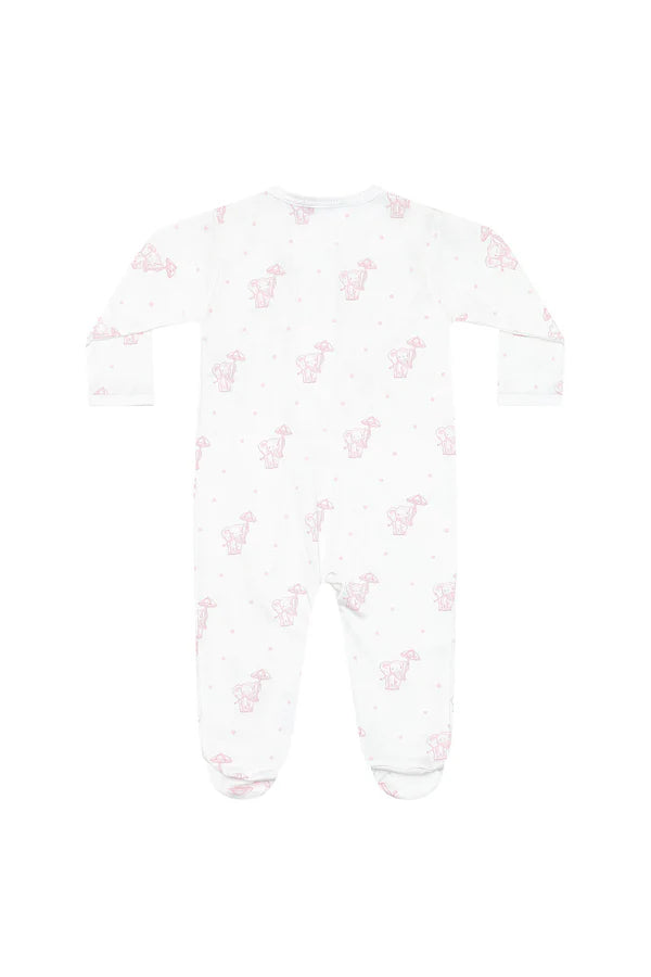 Nellapima | Pink Elephant Zipper Footie