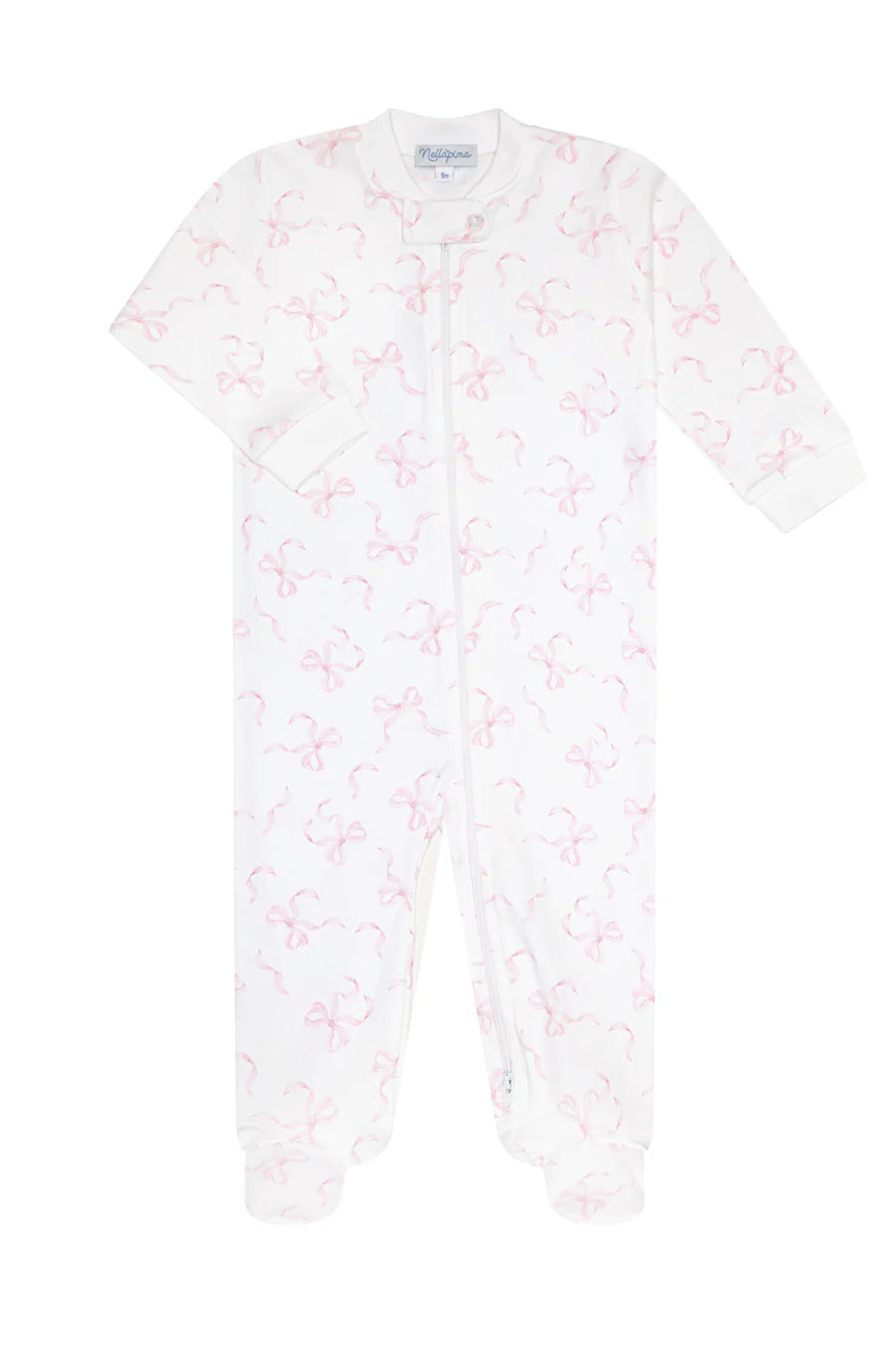 Nellapima | Pink Charming Bows Zipper Footie
