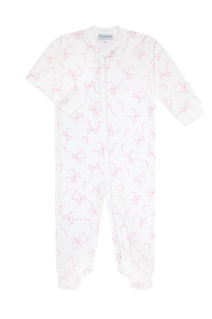 Nellapima | Pink Charming Bows Zipper Footie