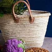 French Market Basket with Double Handles