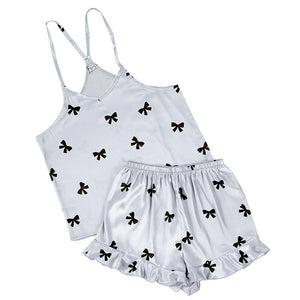 Bella Sleep + Spa | Cami + Ruffled Shorts Set - Bows