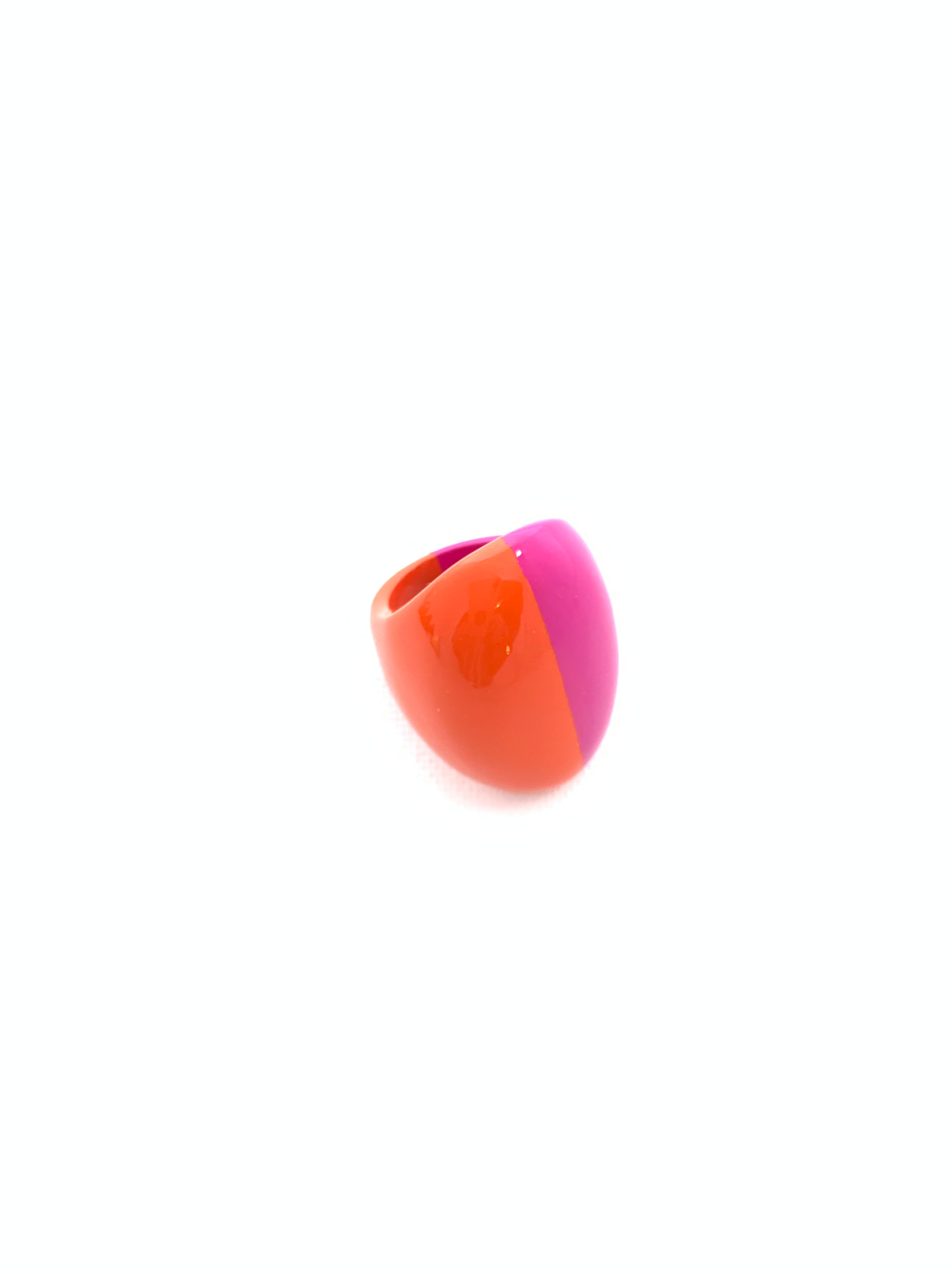 Color Block Statement Rings