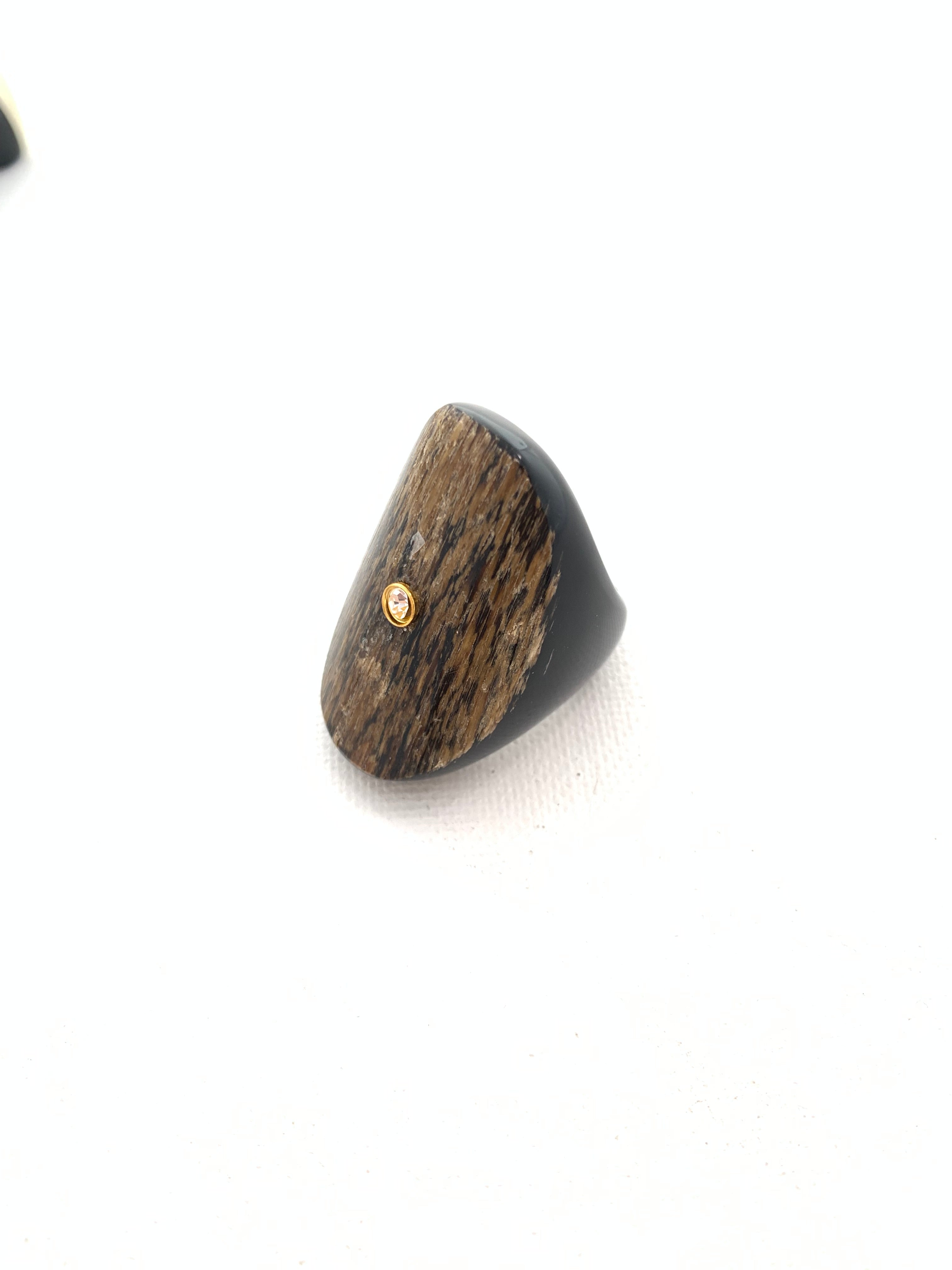 Raw Horn Statement Rings