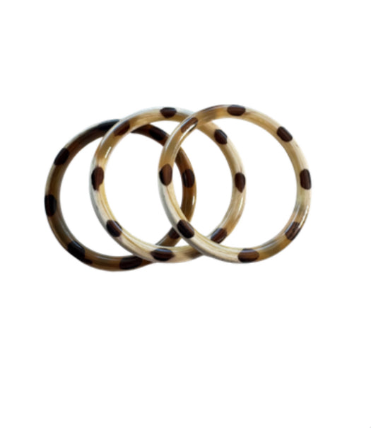 Laquered Natural Bangle Set