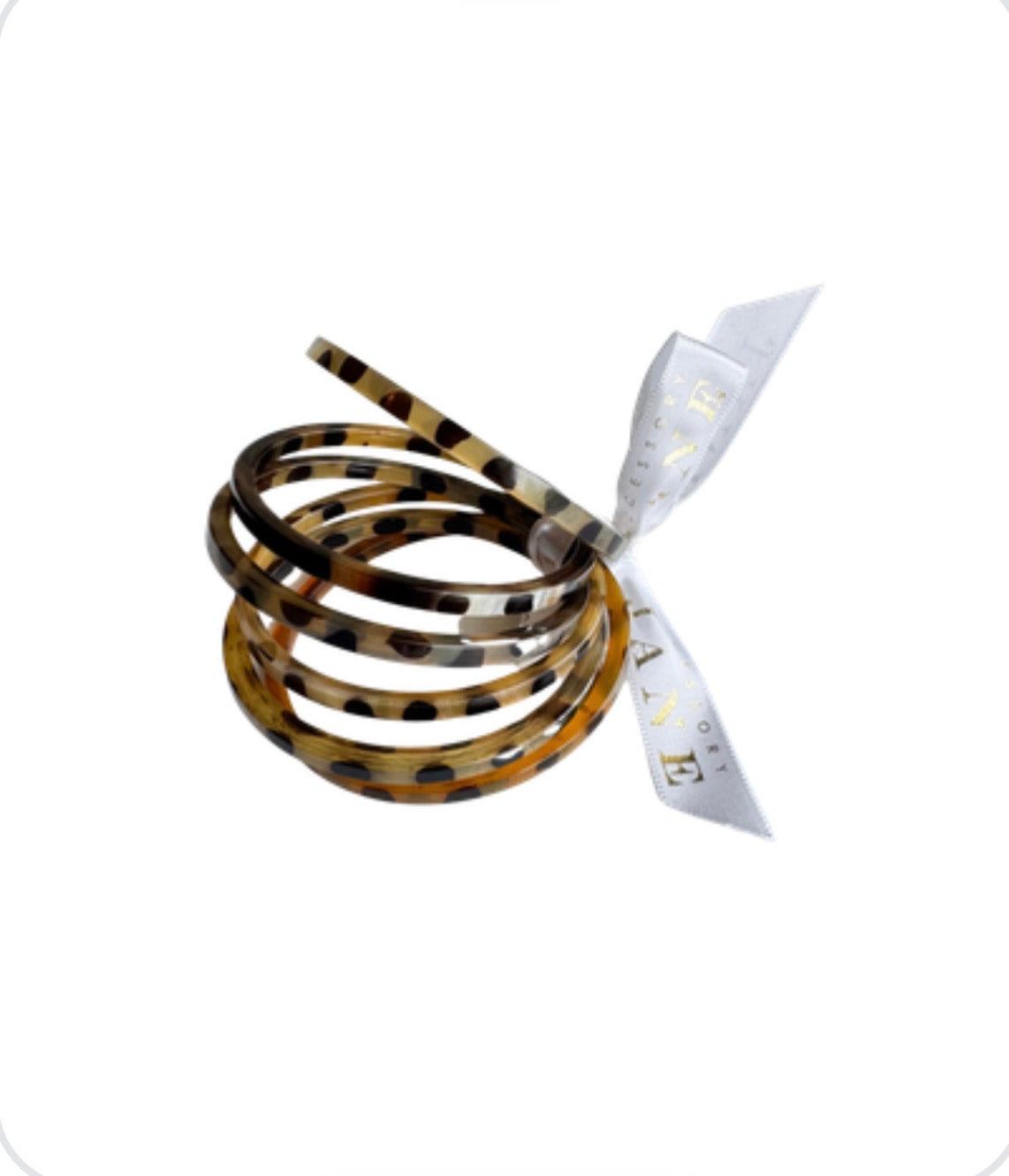 Flat Leopard Bangle Set