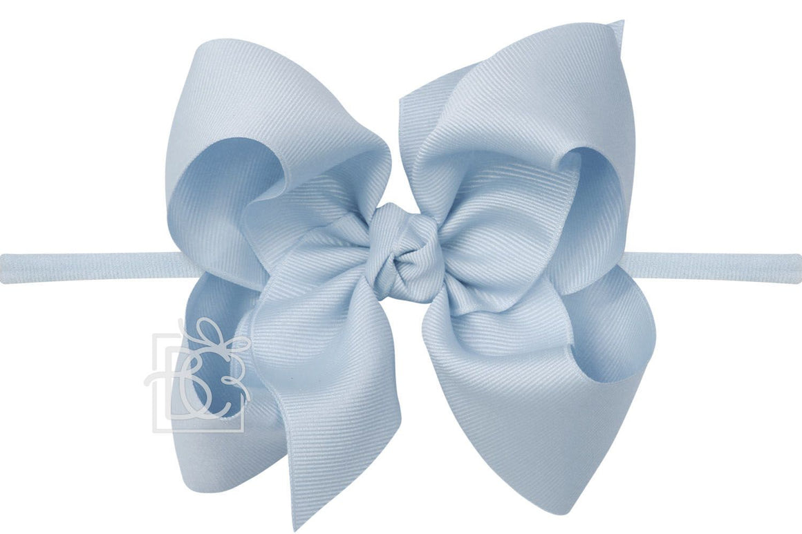 Pantyhose Headband with Classic Signature Grosgrain Bow - 3.5" Medium