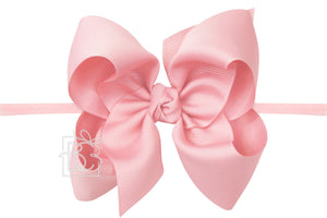 Pantyhose Headband with Classic Signature Grosgrain Bow - 4.5" Large