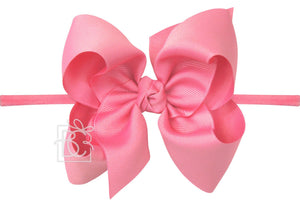 Pantyhose Headband with Classic Signature Grosgrain Bow - 4.5" Large