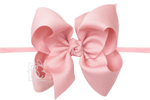 Pantyhose Headband with Classic Signature Grosgrain Bow - 4.5" Large