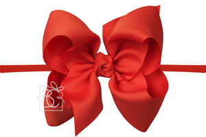 Pantyhose Headband with Classic Signature Grosgrain Bow - 4.5" Large