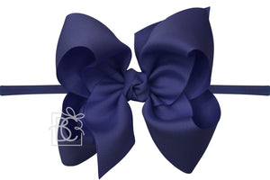 Pantyhose Headband with Classic Signature Grosgrain Bow - 4.5" Large
