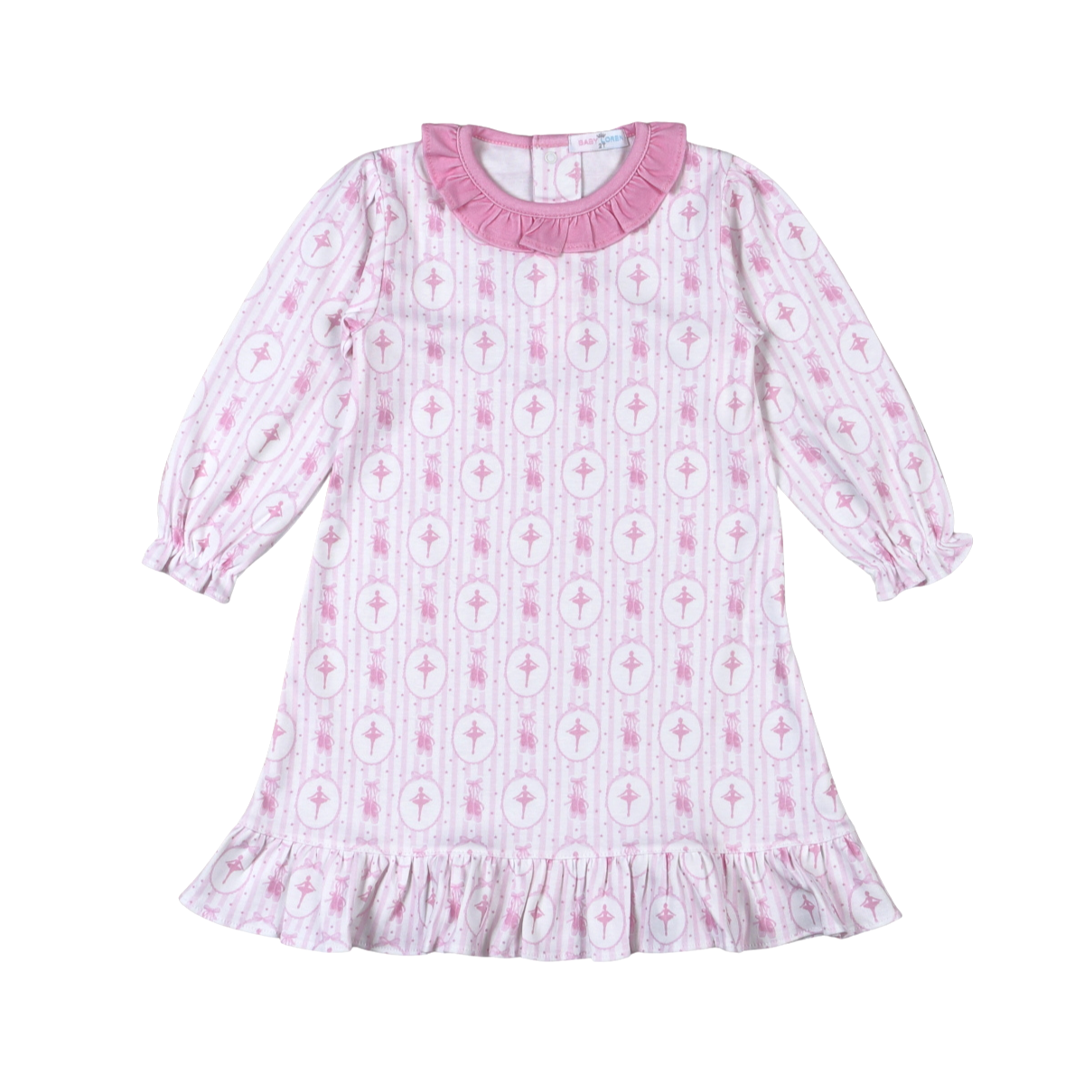 Pink Ballerina Pima Scallop Dress