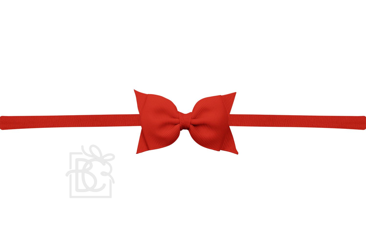 Pantyhose Headband with 2.5" Dainty Flat Grosgrain Bow