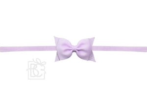 Pantyhose Headband with 2.5" Dainty Flat Grosgrain Bow