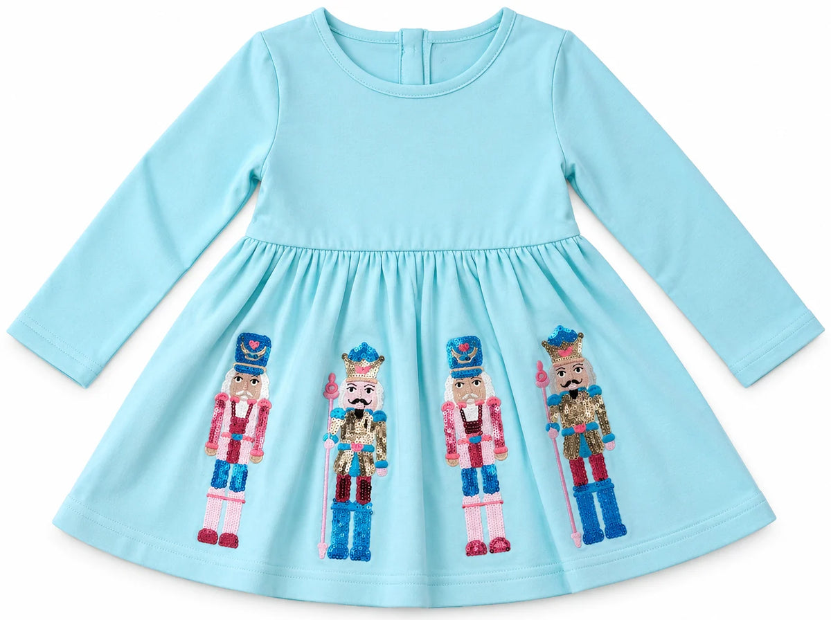 Blue Clara Nutcracker Sequin Dress