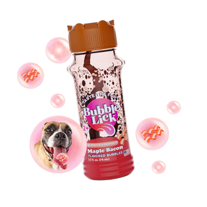 Toysmith | Bubblelick Edible Bubbles for Pets Maple Bacon