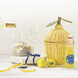 Lemon Wicker Basket
