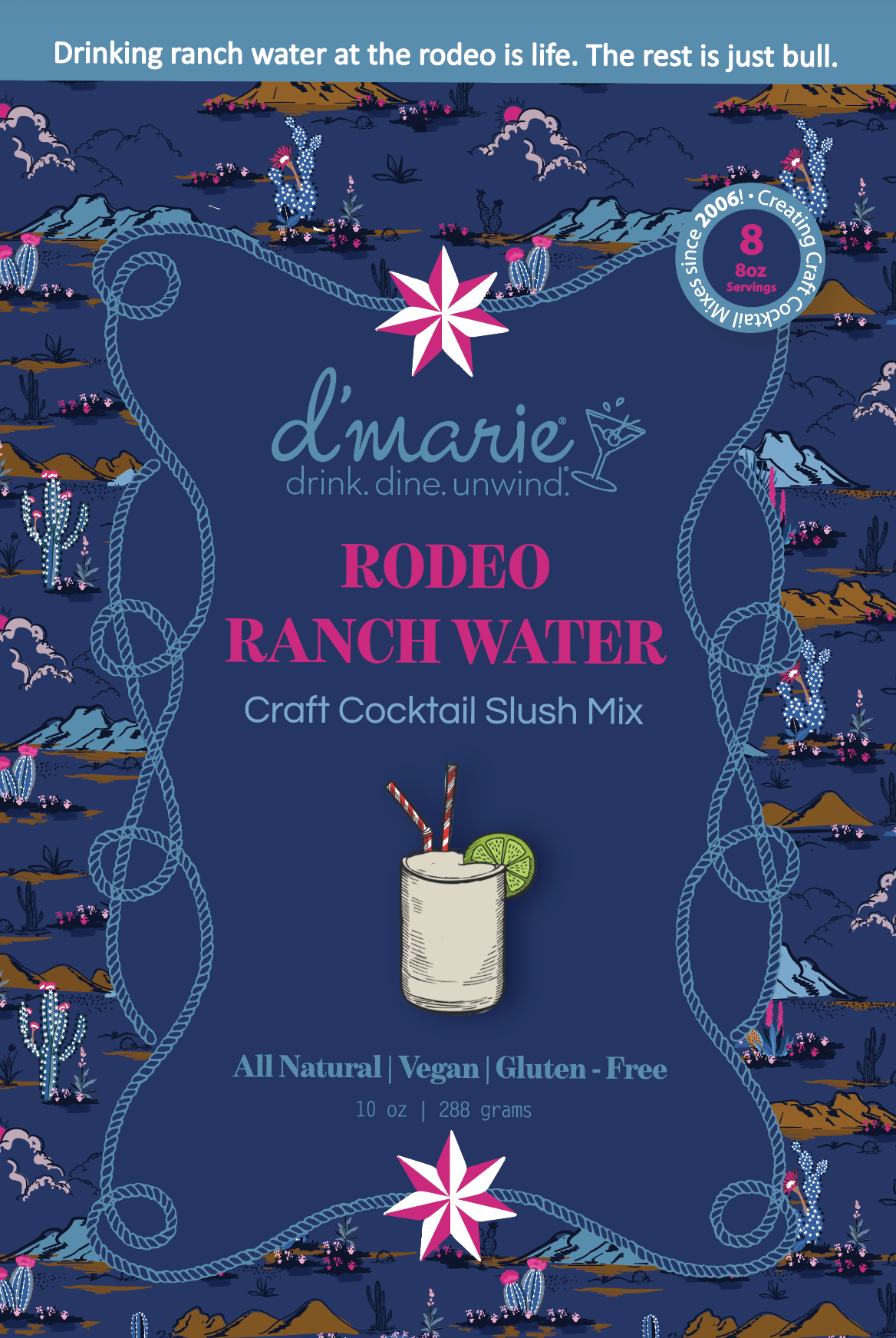 Ranch Water Rodeo Cocktail - Ready-To-Freeze Cocktail