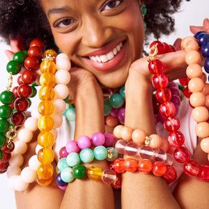 Iris Large Resin Bead Necklace