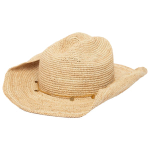 San Diego Hat Co. | Ines - Women's Crochet Raffia Cowboy