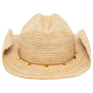 San Diego Hat Co. | Ines - Women's Crochet Raffia Cowboy