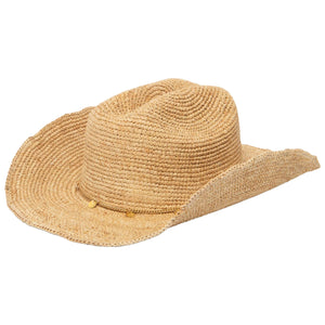 San Diego Hat Co. | Ines - Women's Crochet Raffia Cowboy