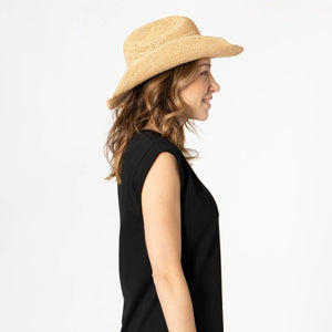 San Diego Hat Co. | Ines - Women's Crochet Raffia Cowboy