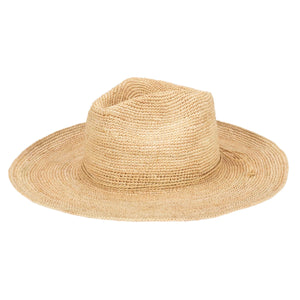 San Diego Hat Co. | Marina Women's Crochet Raffia Fedora