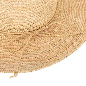 San Diego Hat Co. | Marina Women's Crochet Raffia Fedora