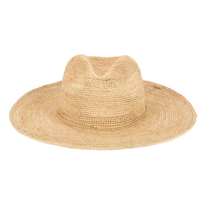 San Diego Hat Co. | Marina Women's Crochet Raffia Fedora