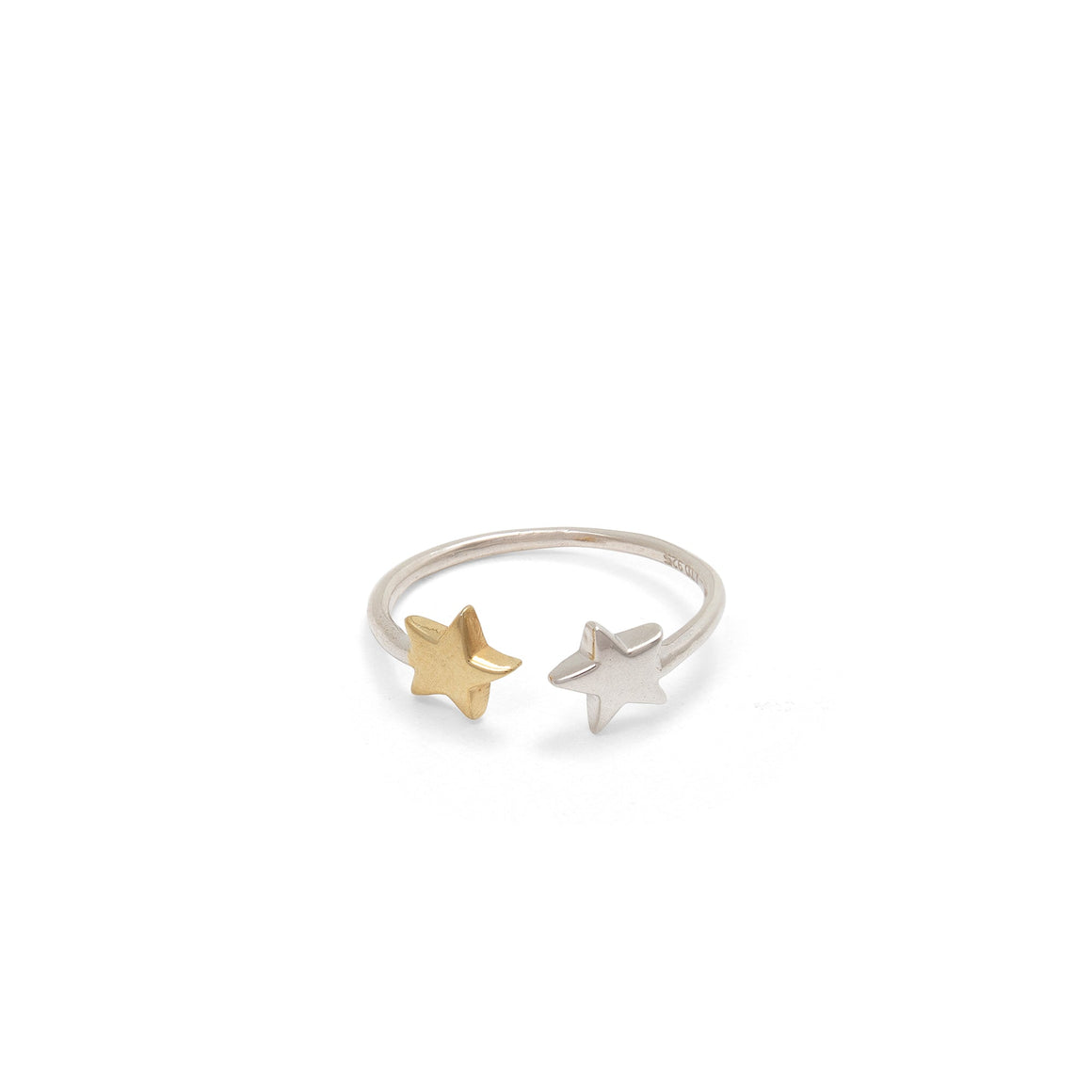 lime tree design | Silver and Gold Adjustable Ring