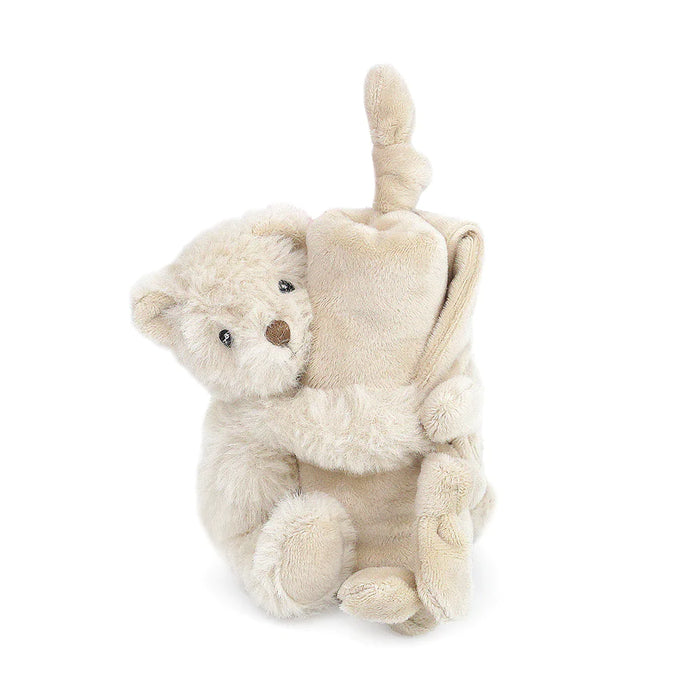 Knotted Security Blanket - Huggie Bear