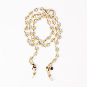 Polly Beaded Flower Eyeglass Chain