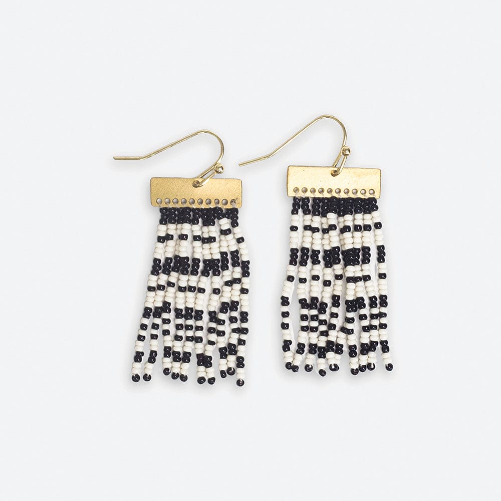 INK + ALLOY | Scout Rectangle Hanger Beaded Earrings