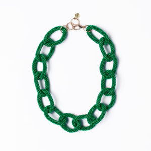 Jenna Chain Link Beaded Necklace