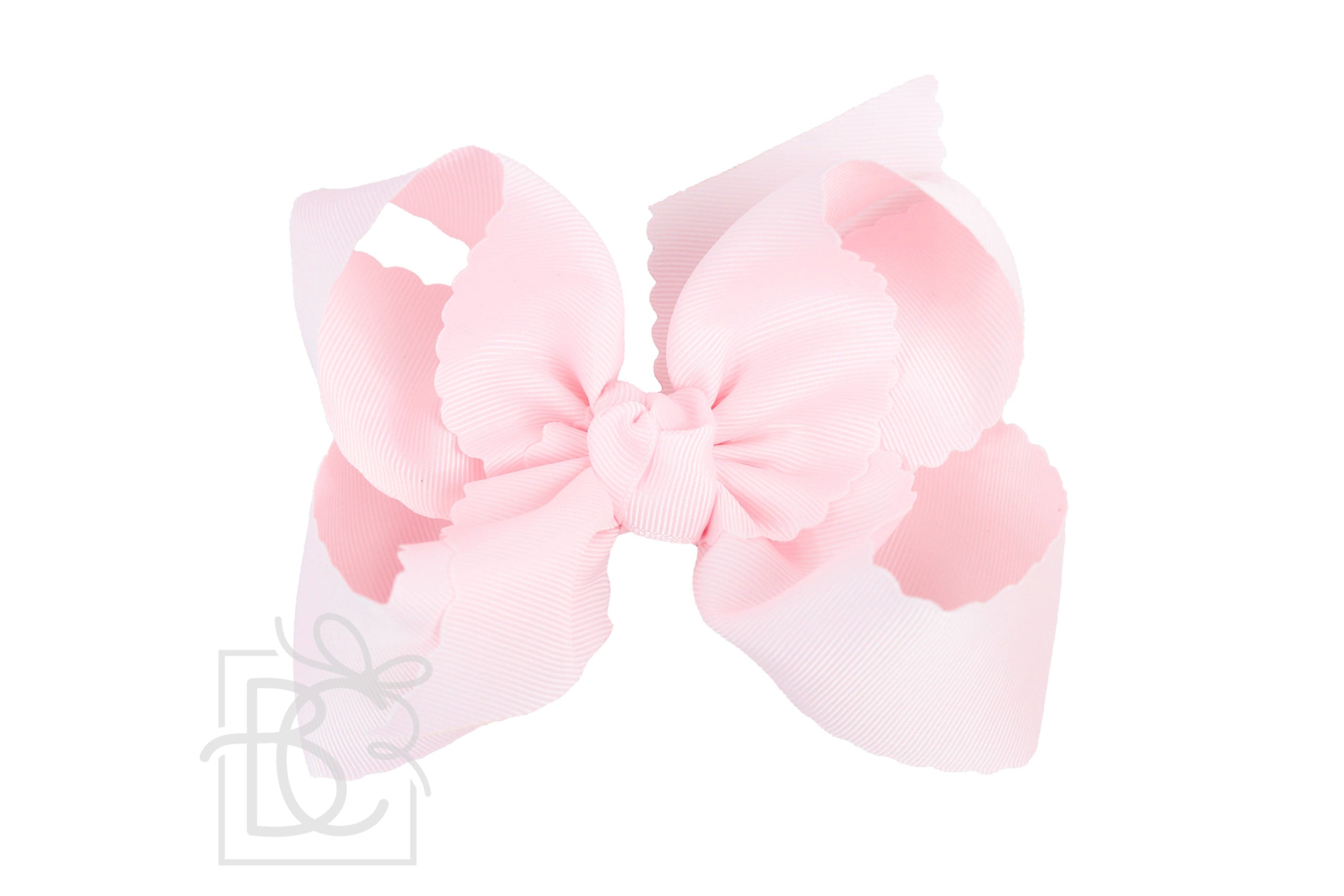 Scalloped Edge Ribbon Bow - 5.5" XL