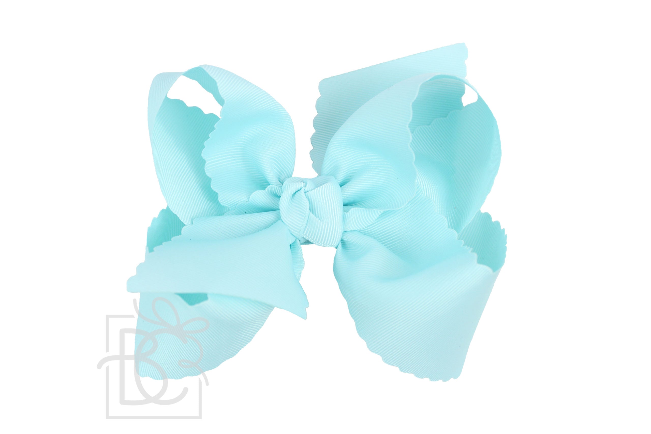 Scalloped Edge Ribbon Bow - 5.5" XL
