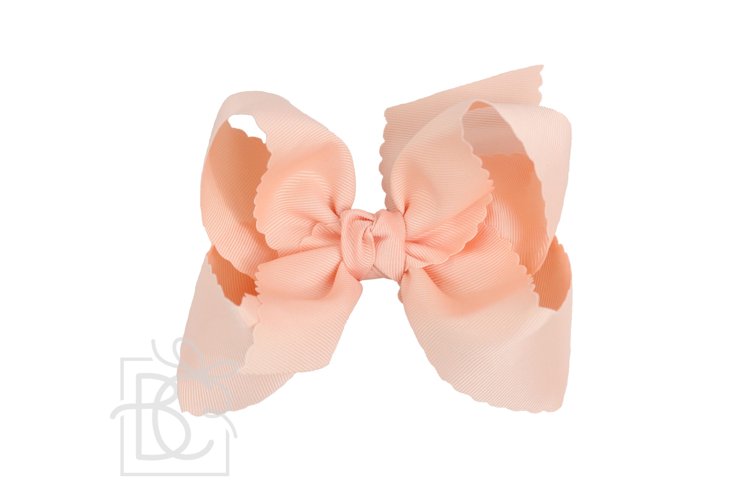 Scalloped Edge Ribbon Bow - 5.5" XL