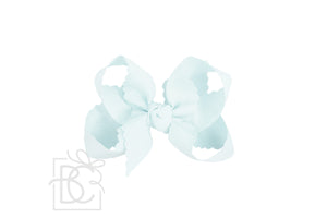 Scalloped Edge Ribbon Bow -4.5" Large