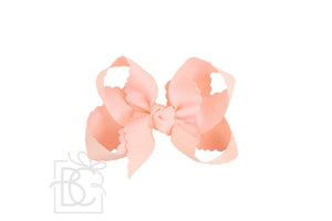 Scalloped Edge Ribbon Bow -4.5" Large