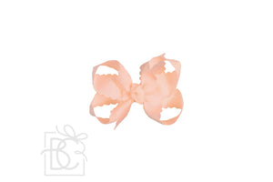Scalloped Edge Ribbon Bow -3.5" Medium