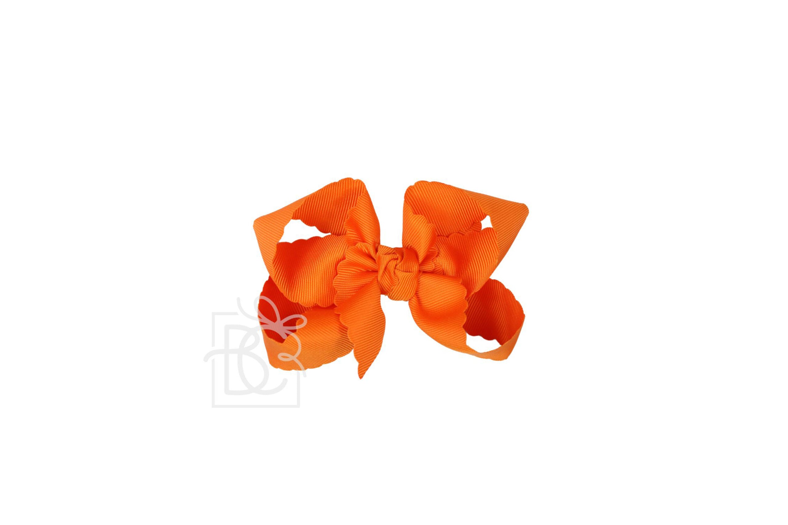 Scalloped Edge Ribbon Bow -3.5" Medium