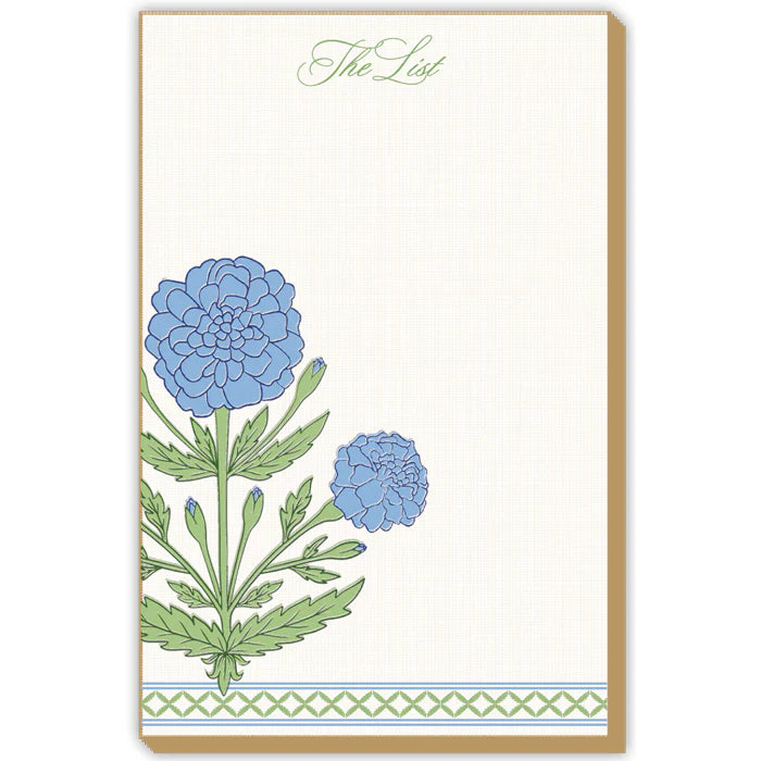 Sue Sartor Blue and Green Marigold Luxe Pad