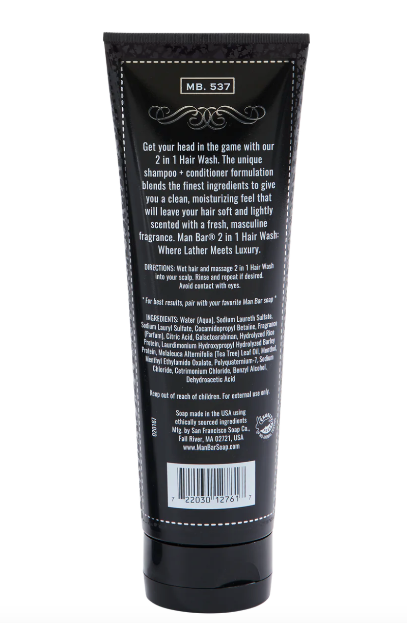 MAN BAR | 2-IN-1 HAIR WASH - MIDNIGHT AMBER