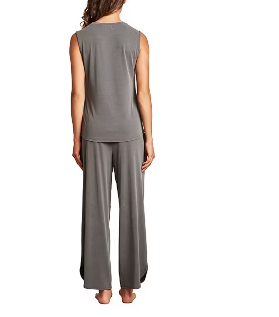 Barefoot Dreams | Sand Washed Jersery Piped PJ Set - Dark Steel Blue