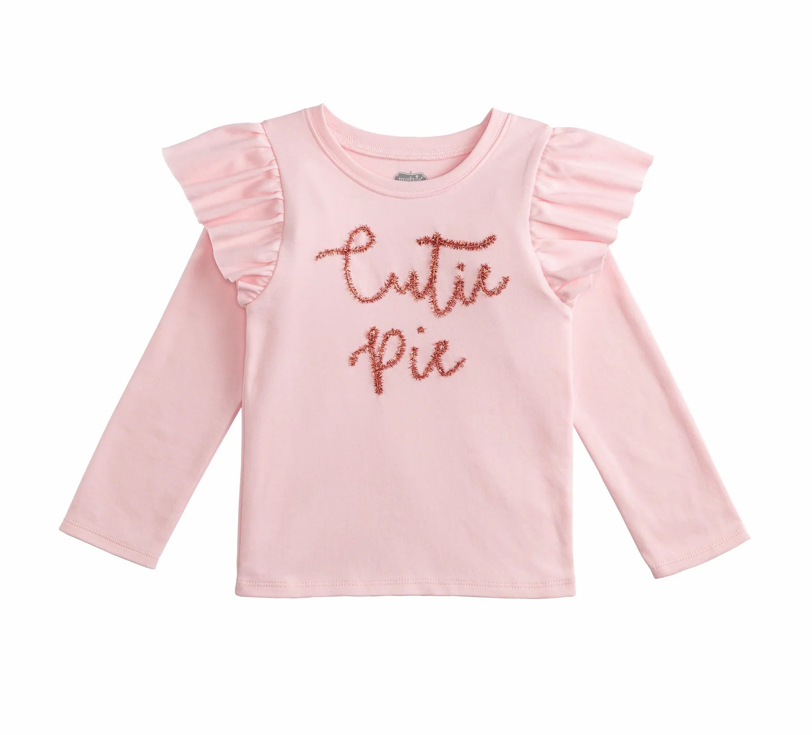 Mud Pie |  Pumpkin Tinsel Long Sleeve Tops