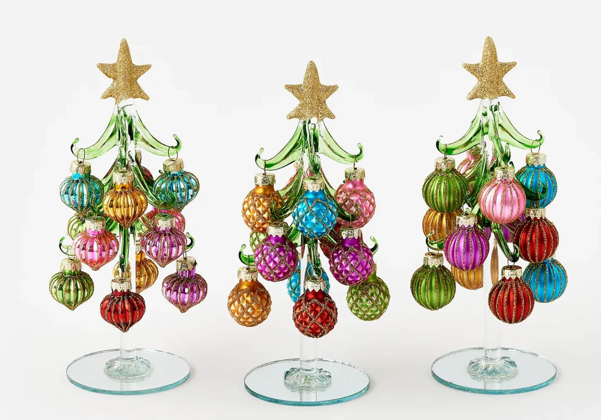 Dangle Handmade Glass Tree with Balls