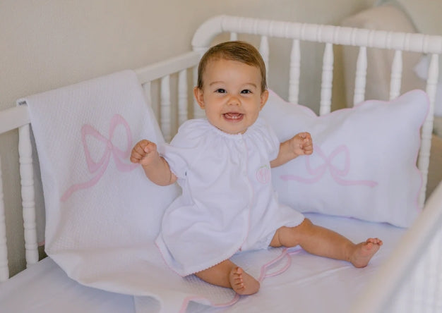 Lenora | Knit Short Sleeve Diaper Set