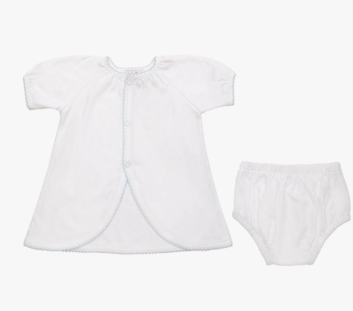 Lenora | Knit Short Sleeve Diaper Set