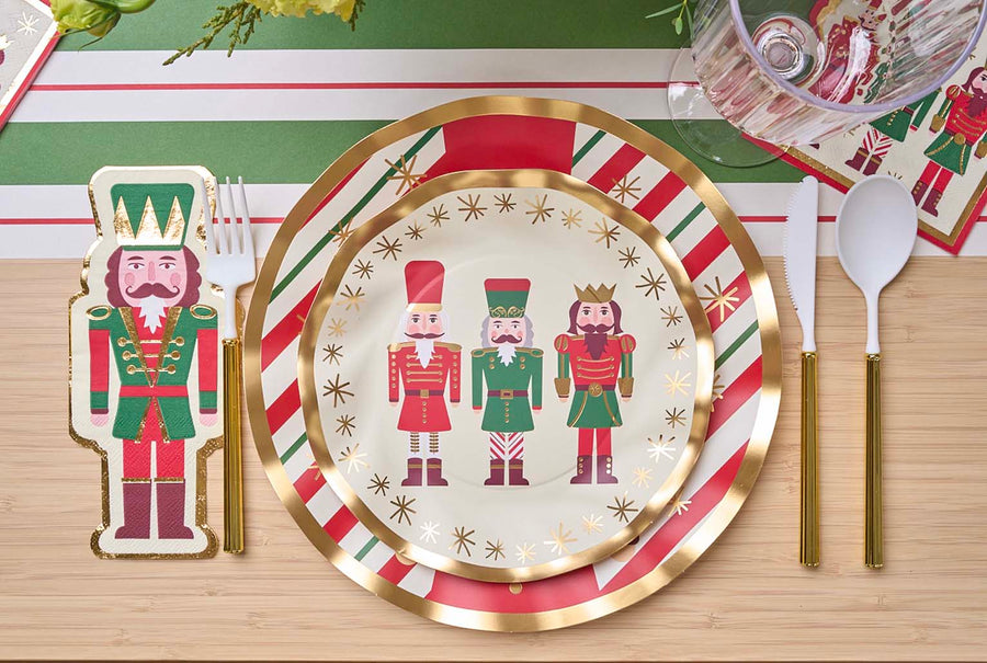 Sophistiplate | Nutcracker Christmas Wavy Salad Plate